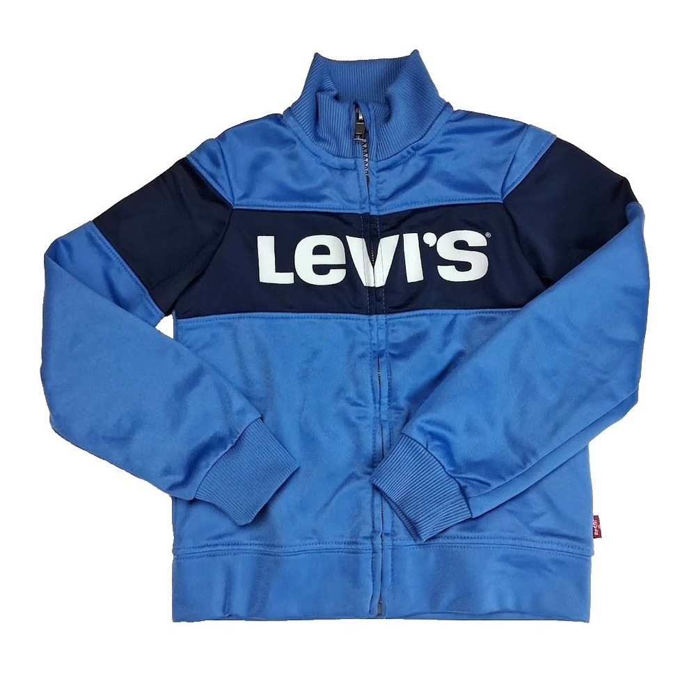 Levi's Toddler Boy 3T Blue Tracksuit 2pc Outfit Jacket Pants - Picture 2 of 5